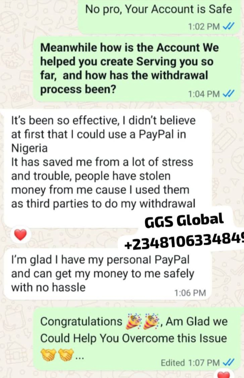 Client review — Upwork Freelancer Port Harcourt