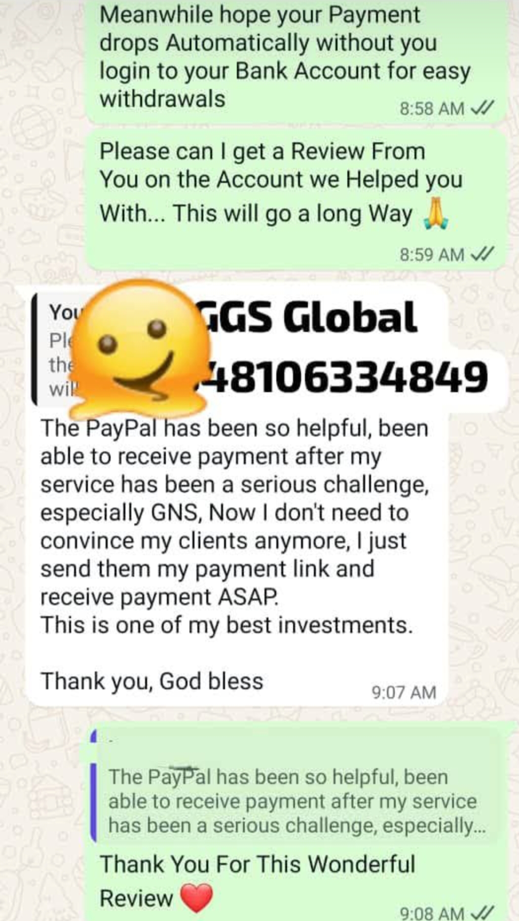 Client review — Verified Client Lagos
