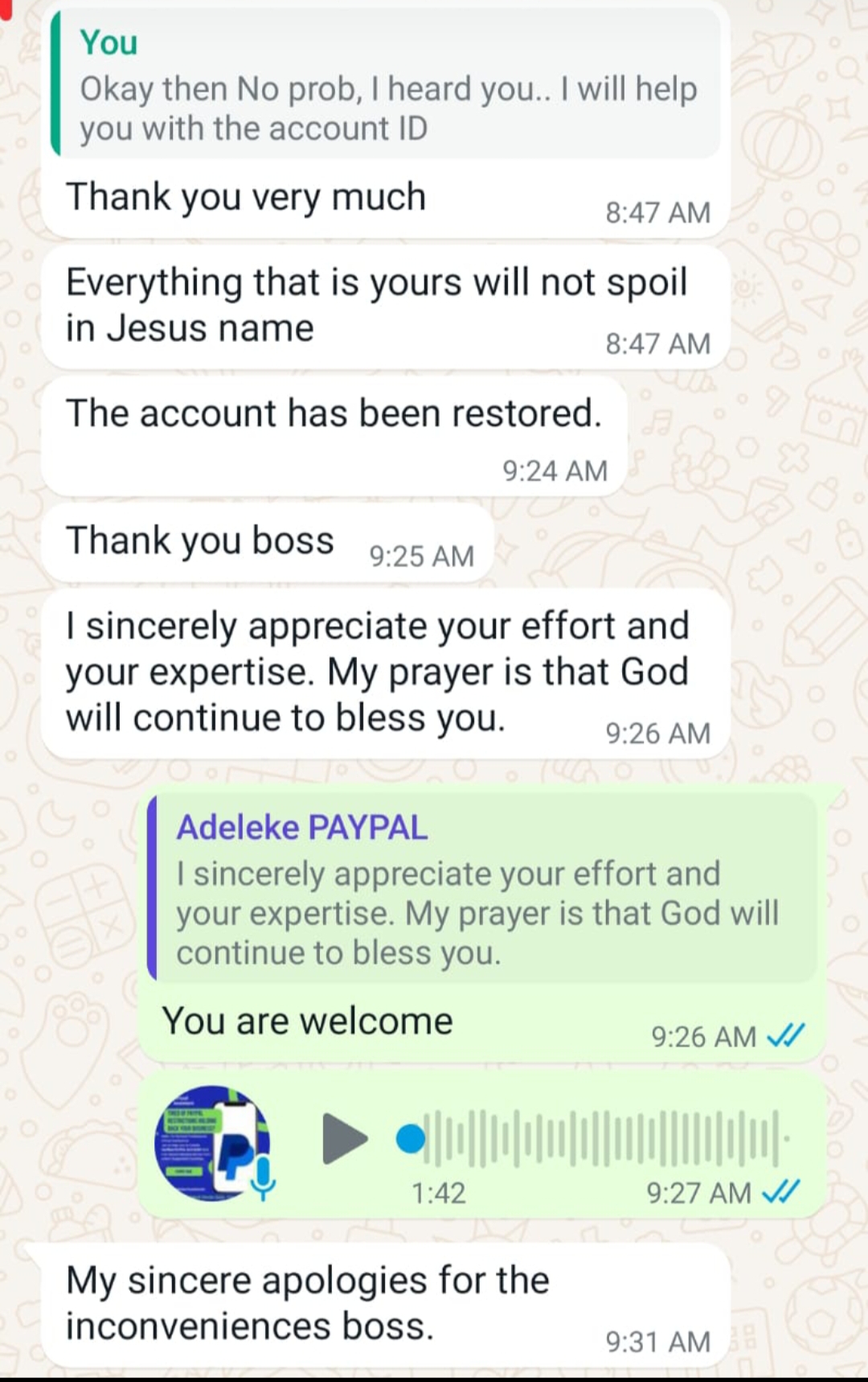Client review — Entrepreneur Abuja