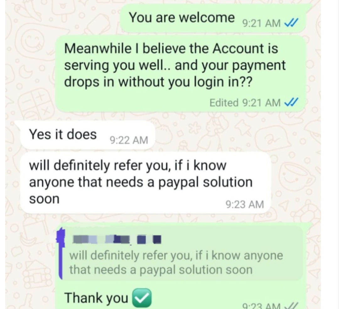 Client review — Business Owner Nigeria